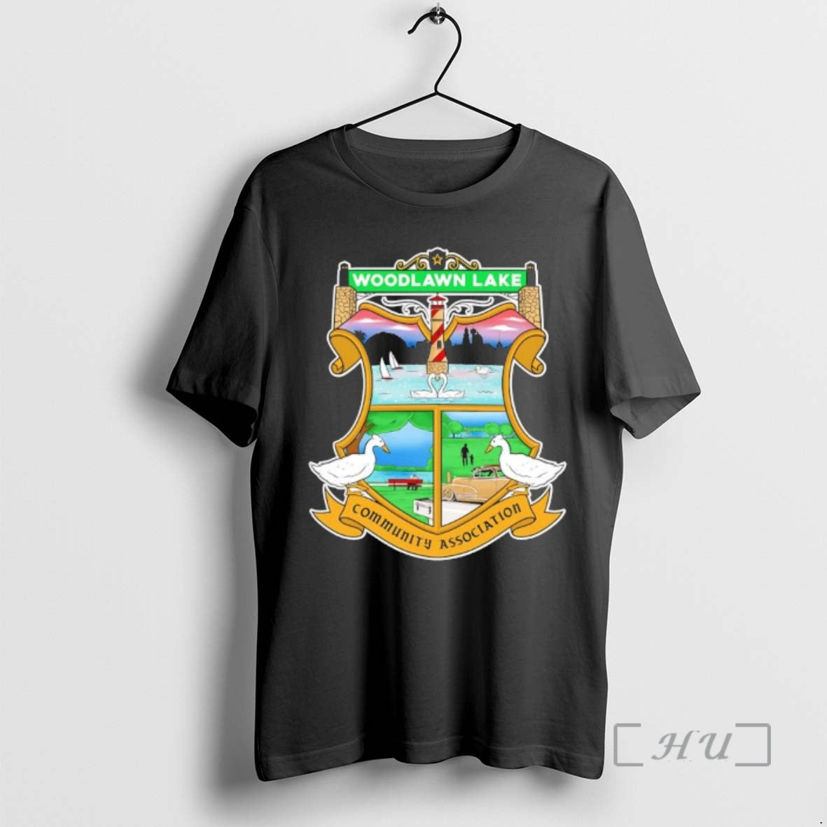 Officials Woodlawn Lake Community Association San - Adult & Kids T-Shirts, Sweatshirts & Hoodies apparel design preview 1