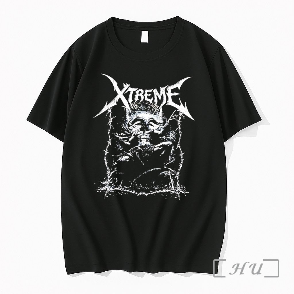 Officials Xtreme Horned Demon Barbed Wire Black - Adult & Kids T-Shirts, Sweatshirts & Hoodies apparel design preview 1