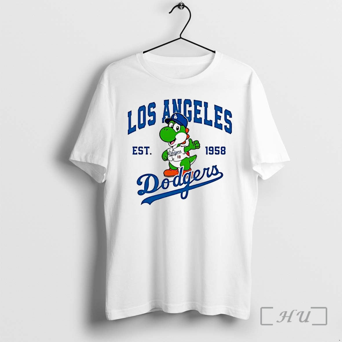 Officials Yoshi Los Angeles Dodgers Baseball Est 1958 - Adult & Kids T-Shirts, Sweatshirts & Hoodies apparel design preview 1