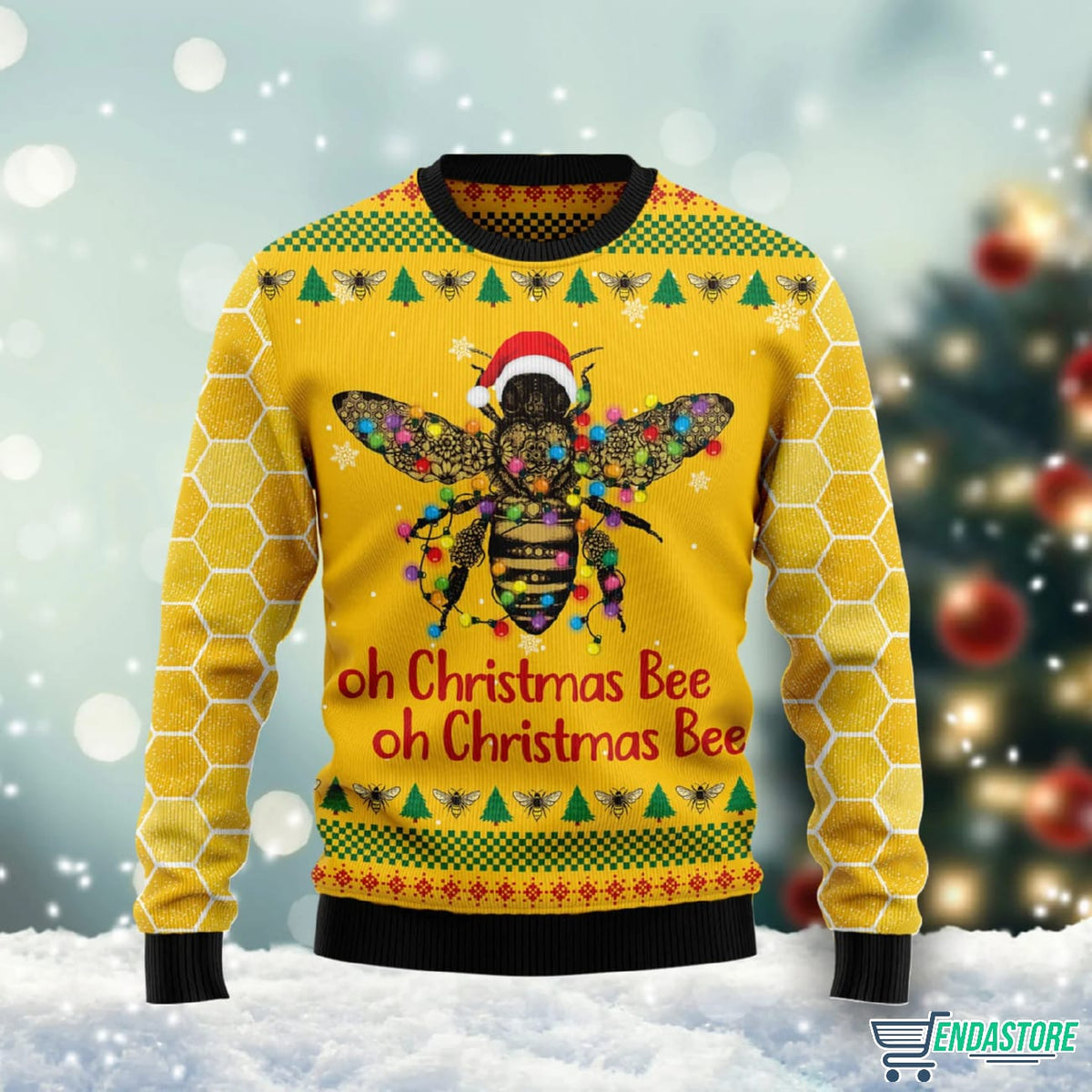 Oh Christmas Bee 3D Ugly Christmas Sweater - Holiday Gift product image