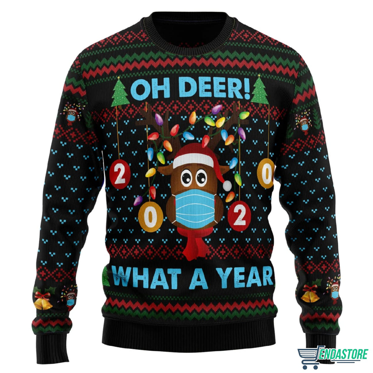 Oh Deer 3D Ugly Christmas Sweater - Holiday Gift product image