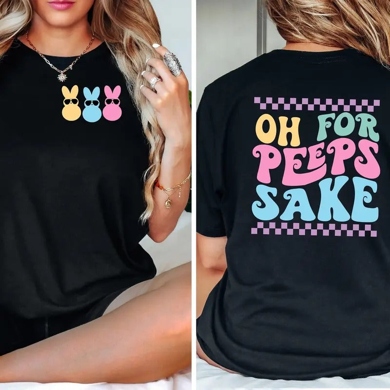 Oh Peeps Sake Cute Easter Happy Family Rabbit Lover - Adult & Kids T-Shirts, Sweatshirts & Hoodies apparel design preview 1
