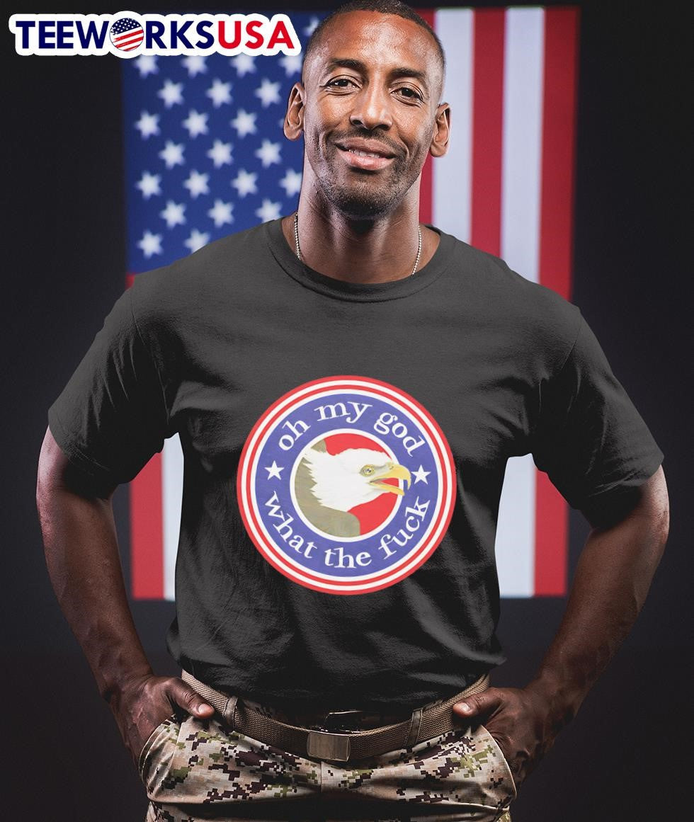 Oh My God What The Fuck Bald Eagle - Adult & Kids T-Shirts, Sweatshirts & Hoodies apparel design preview 1