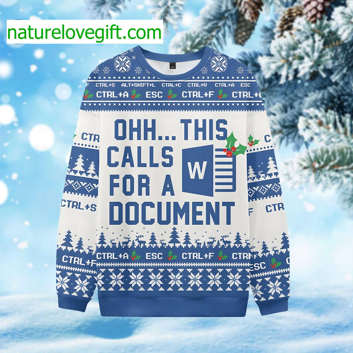 Ohh This Calls For A Document Ugly Christmas Sweater - Holiday Gift product image