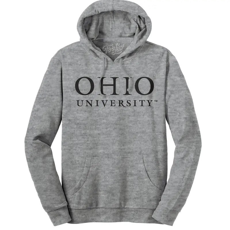 Ohio University Hooded Gray - Adult & Kids T-Shirts, Sweatshirts & Hoodies apparel design preview 1