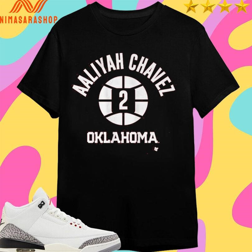 Oklahoma Basketball Aaliyah Chavez Name Number Ball 2 - Adult & Kids T-Shirts, Sweatshirts & Hoodies apparel design preview 1