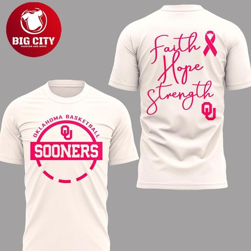 Oklahoma Sooners Fight Cancer 2026 Faith Hope - Adult & Kids T-Shirts, Sweatshirts & Hoodies apparel design preview 1