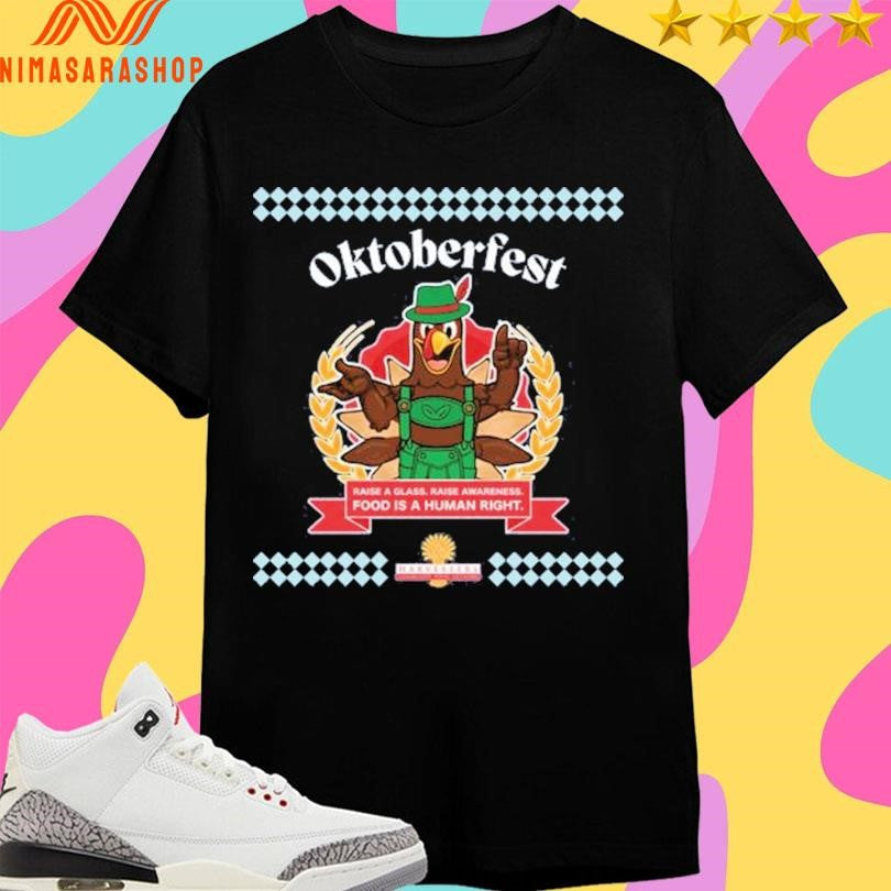 Oktoberfest Raise A Glass Awareness Food Is Human - Adult & Kids T-Shirts, Sweatshirts & Hoodies apparel design preview 1