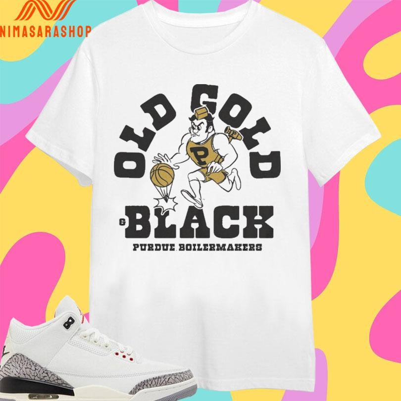 Old Gold And Black Purdue Boilermakers Men’s - Adult & Kids T-Shirts, Sweatshirts & Hoodies apparel design preview 1