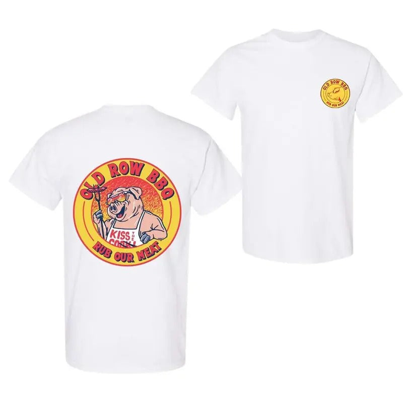 Old Row BBQ Rub Our Meat New - Adult & Kids T-Shirts, Sweatshirts & Hoodies apparel design preview 1