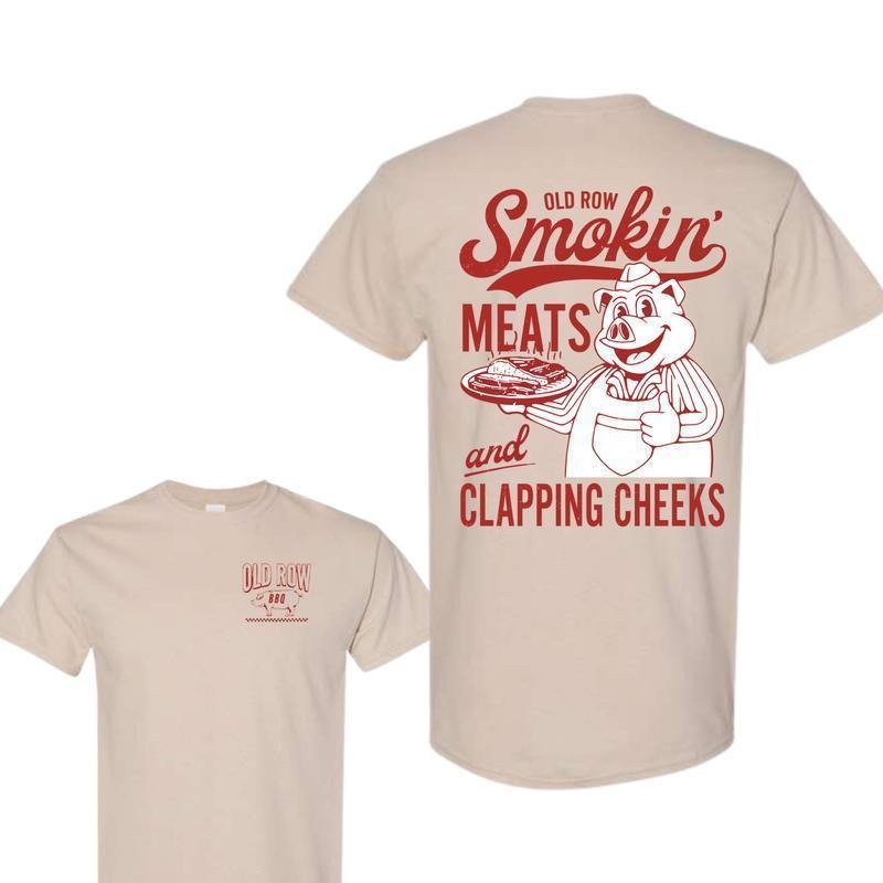 Old Row Smokin' Meats 2 Sides DRG - Adult & Kids T-Shirts, Sweatshirts & Hoodies apparel design preview 1
