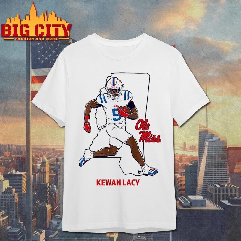 Ole Miss Football Kewan Lacy State Star - Adult & Kids T-Shirts, Sweatshirts & Hoodies apparel design preview 1
