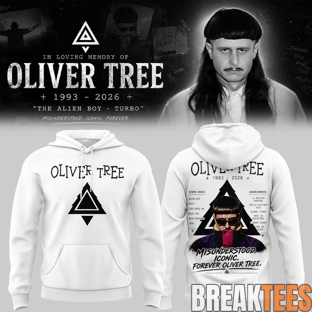 Oliver Tree In Loving Memory Limited Edition White - Adult & Kids T-Shirts, Sweatshirts & Hoodies apparel design preview 1