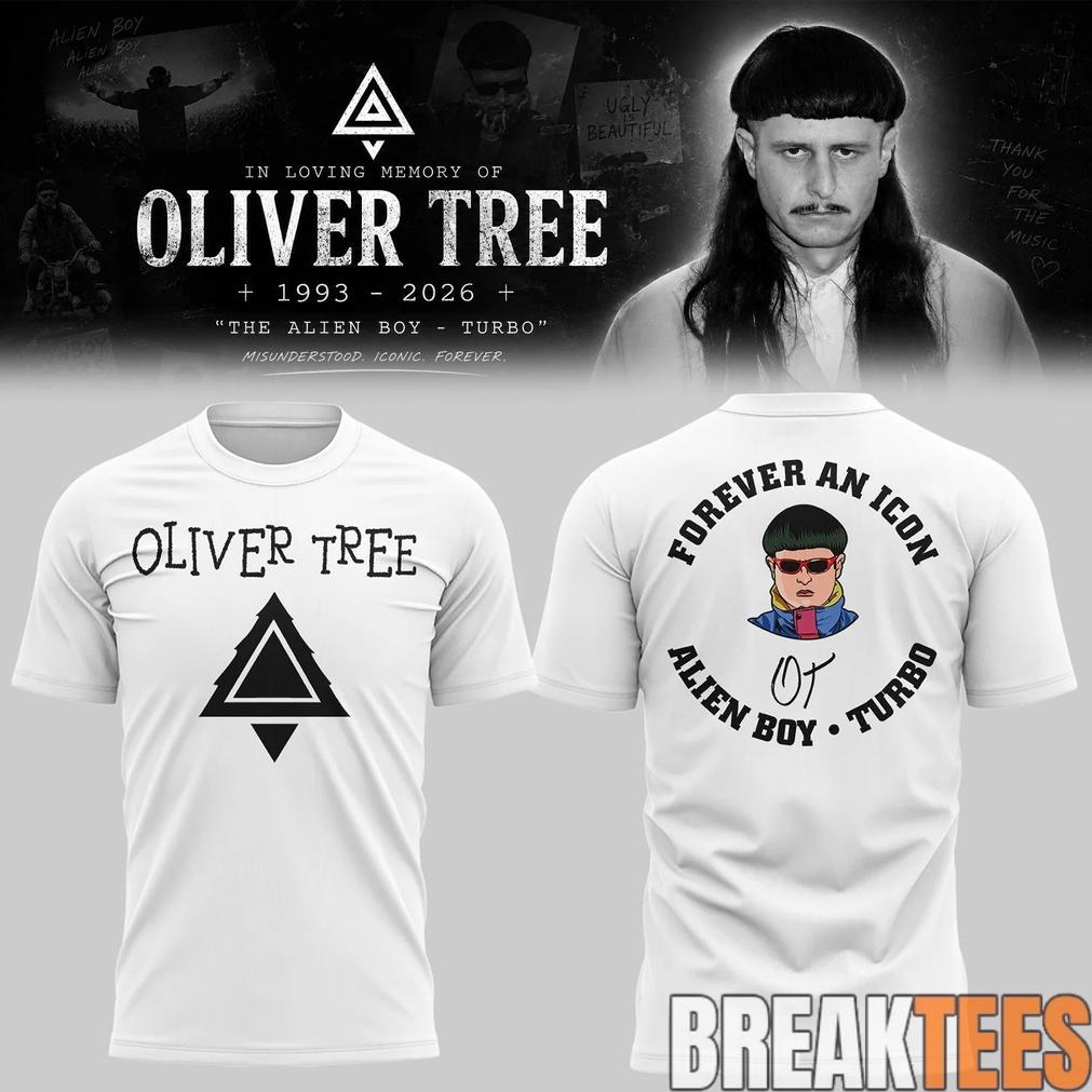 Oliver Tree In Loving Memory White Limited Edition 3D - Adult & Kids T-Shirts, Sweatshirts & Hoodies apparel design preview 1