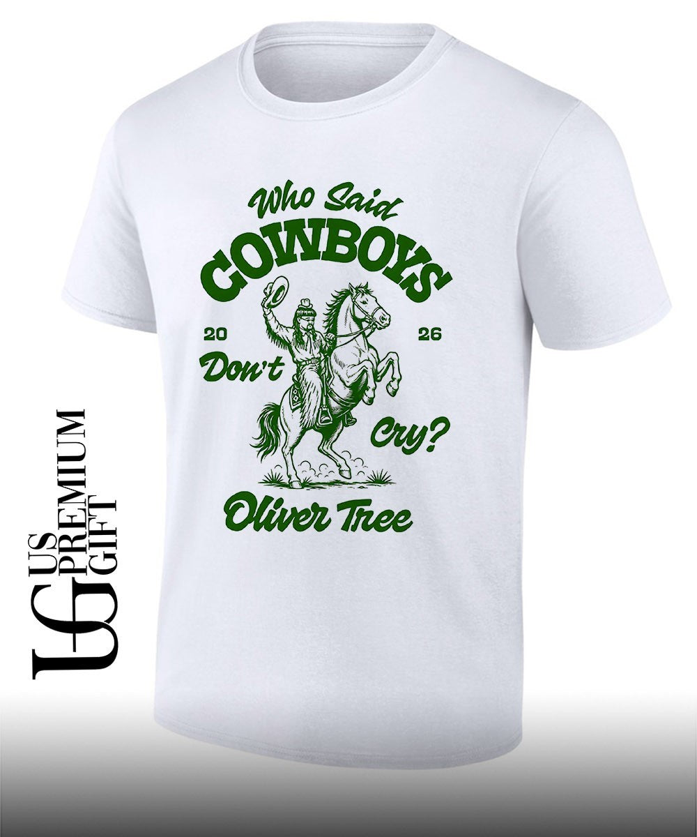 Oliver Tree Who Said Cowboys Don't Cry 2026 - Adult & Kids T-Shirts, Sweatshirts & Hoodies apparel design preview 1