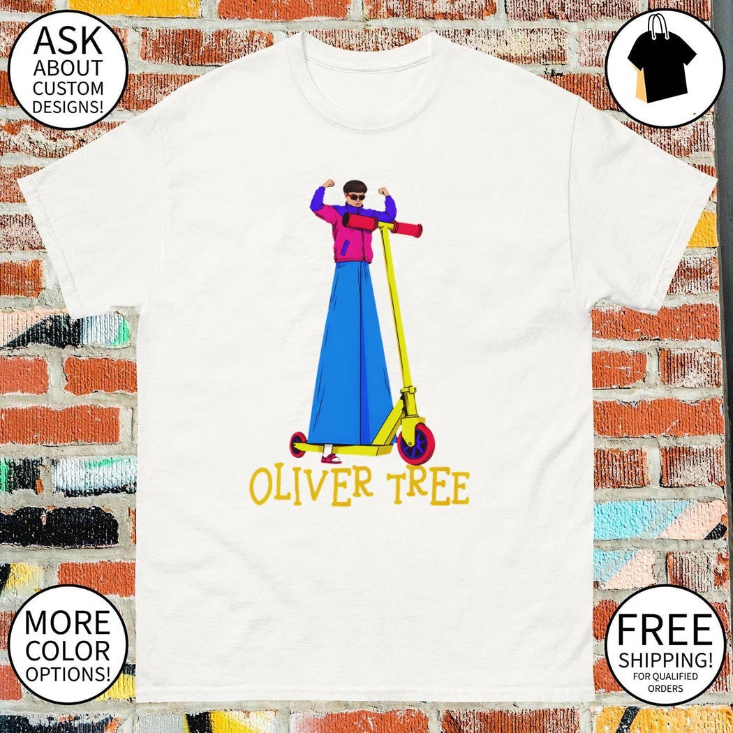 Oliver Tree scooter cartoon 2026 - Adult & Kids T-Shirts, Sweatshirts & Hoodies apparel design preview 1