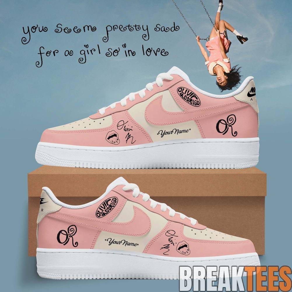 Olivia Rodrigo Sticky Sweet Custom Air Force 1 - Adult & Kids T-Shirts, Sweatshirts & Hoodies apparel design preview 1