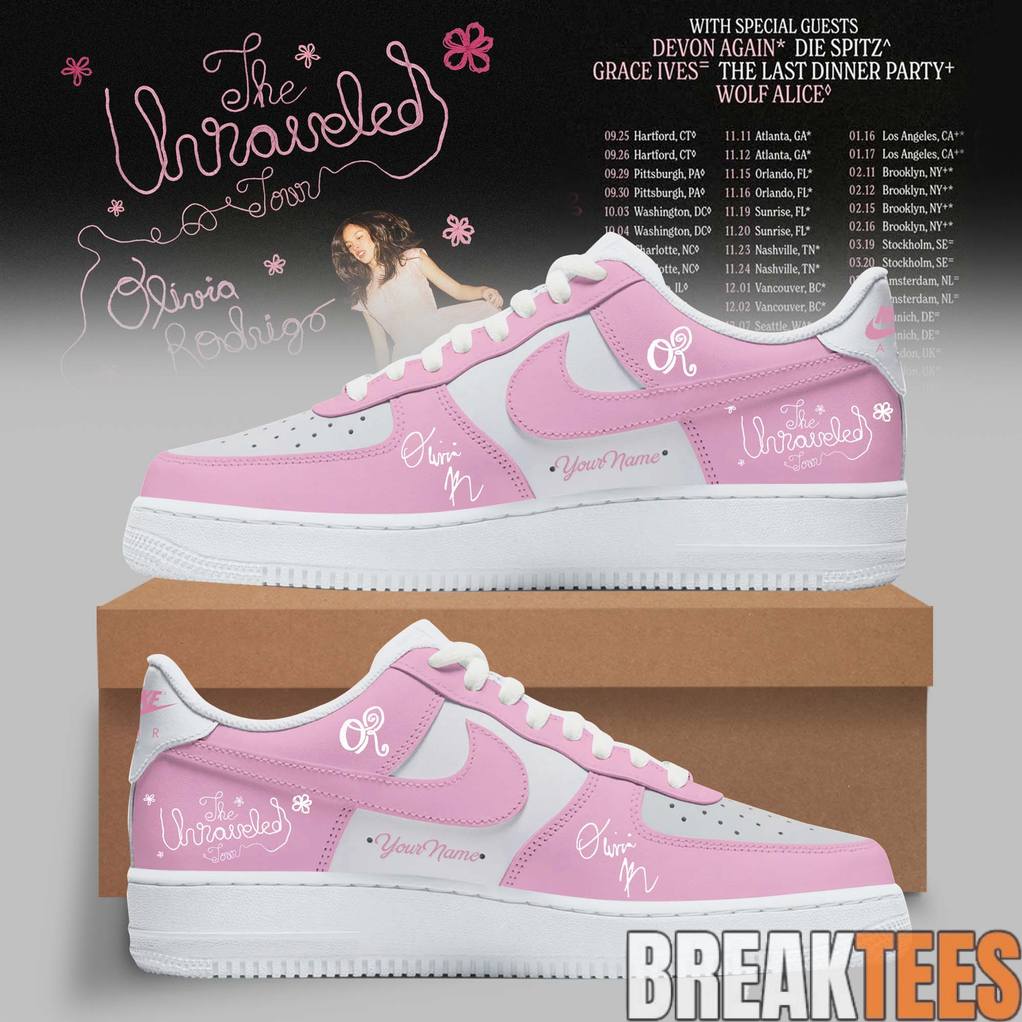 Olivia Rodrigo The Unraveled Tour 2026 Soft Chaos - Adult & Kids T-Shirts, Sweatshirts & Hoodies apparel design preview 1