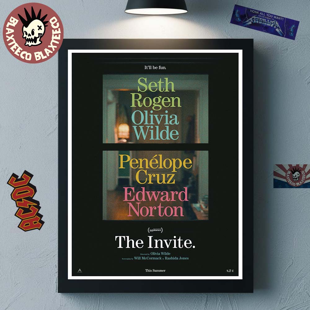 Olivia Wilde's The Invite Movie First Poster Canvas - Adult & Kids T-Shirts, Sweatshirts & Hoodies apparel design preview 1
