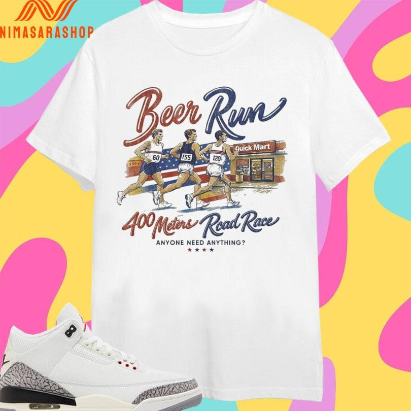 Olympic Beer Run 400 Meters Road Race Anyone Need - Adult & Kids T-Shirts, Sweatshirts & Hoodies apparel design preview 1