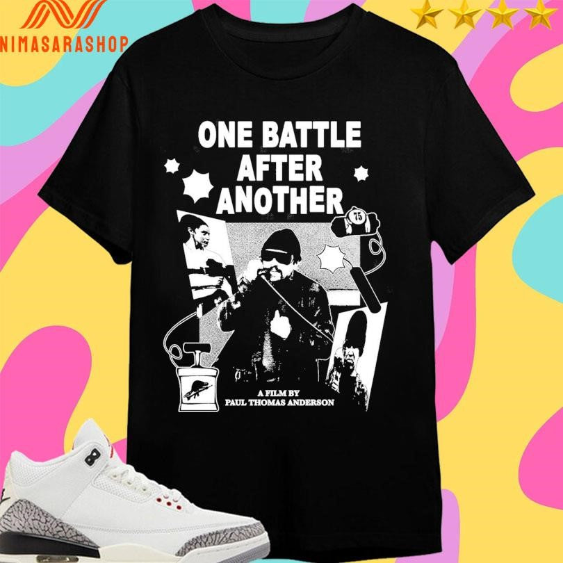 One Battle After Another A Film By Paul Thomas - Adult & Kids T-Shirts, Sweatshirts & Hoodies apparel design preview 1