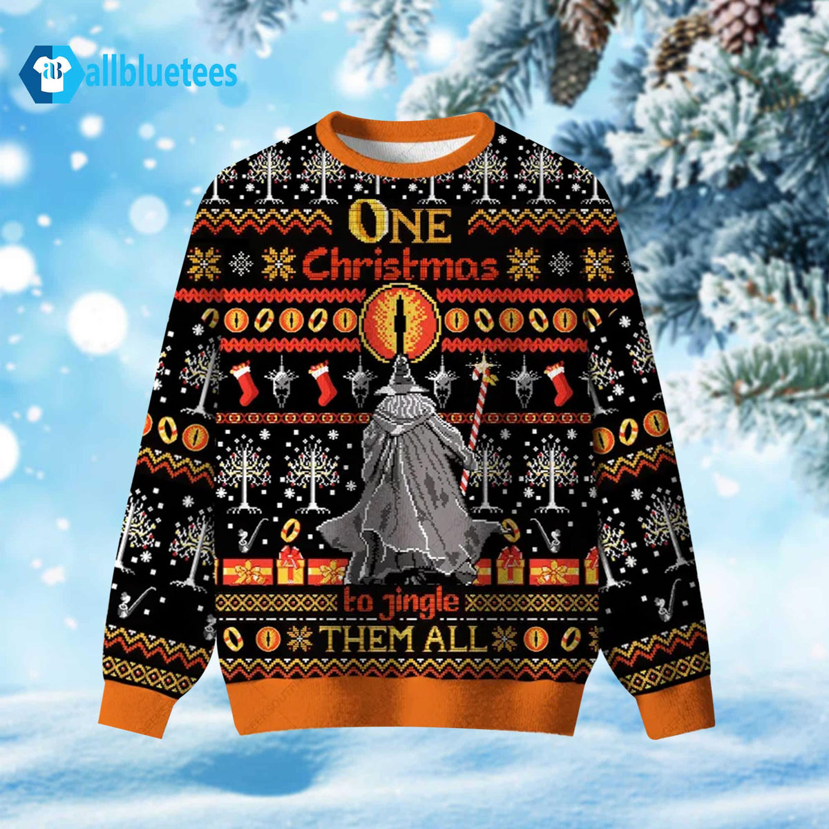 One Christmas To Jingle Them All Ugly Christmas Sweater - Holiday Gift product image