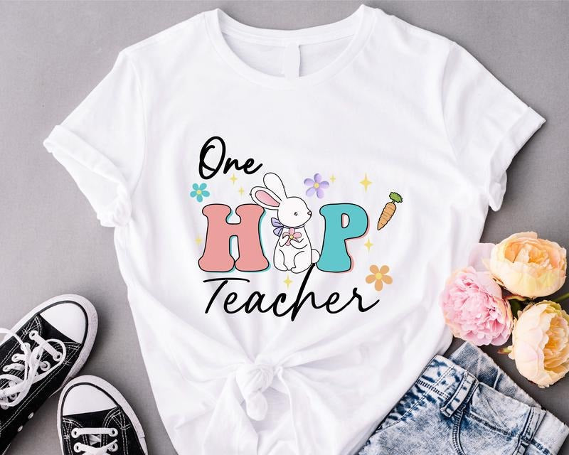 One Hip Teacher Easter Matching Crew Spring Group - Adult & Kids T-Shirts, Sweatshirts & Hoodies apparel design preview 1