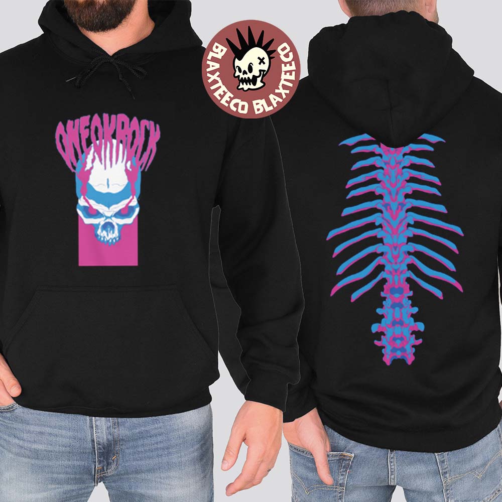 One OK Rock Detox Skeleton Skull Logo - Adult & Kids T-Shirts, Sweatshirts & Hoodies apparel design preview 1