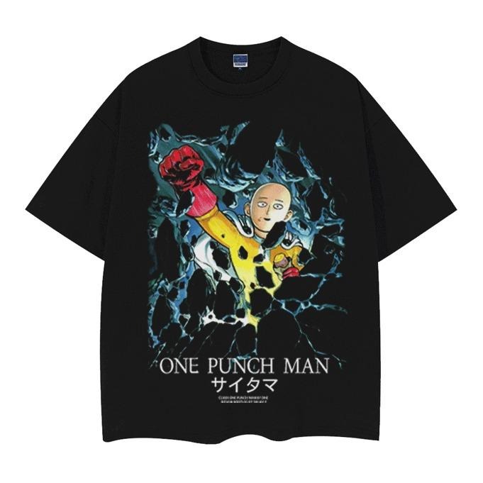 One Punch Man "Hero Saitama" Vintage Anime 100% - Adult & Kids T-Shirts, Sweatshirts & Hoodies apparel design preview 1