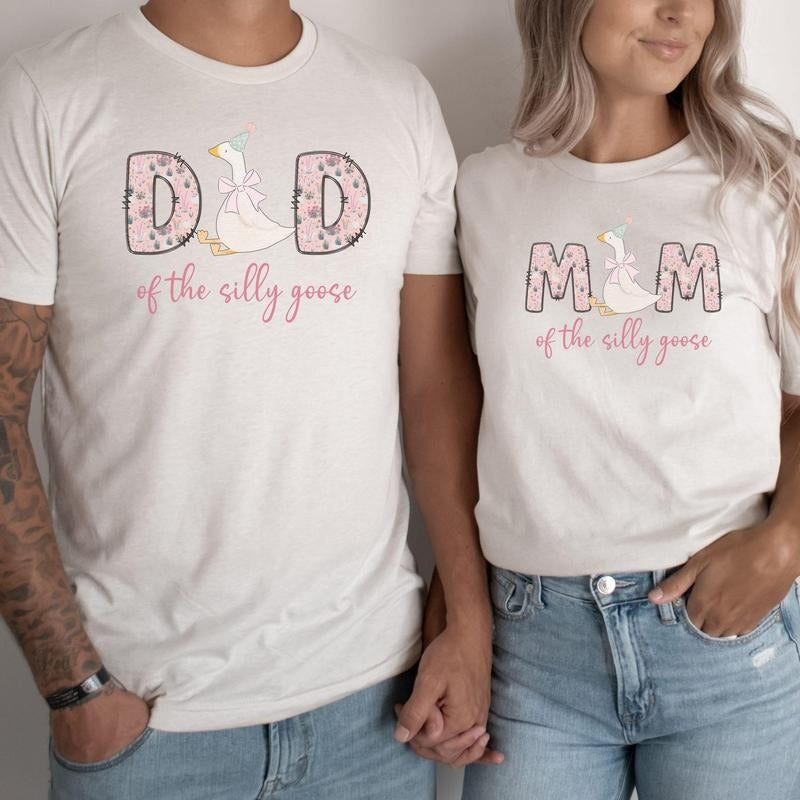 One Silly Goose 1st Matching Family Mama Mommy Me - Adult & Kids T-Shirts, Sweatshirts & Hoodies apparel design preview 1