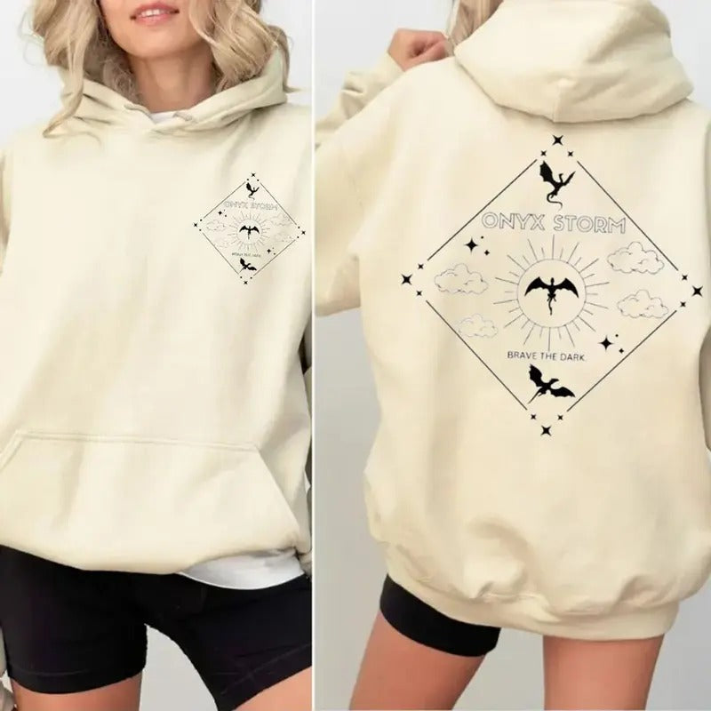 Onyx Storm Fourth Wing Iron Flame Empyrean Dragons - Adult & Kids T-Shirts, Sweatshirts & Hoodies apparel design preview 1