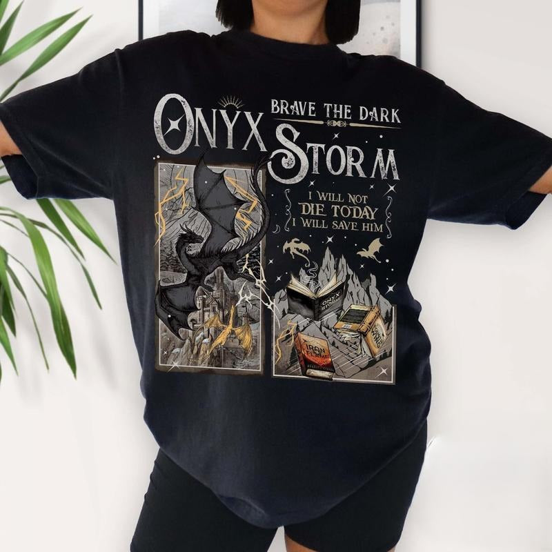 Onyx Storm Violet Sorrengail Fourth Wing Basgiath War - Adult & Kids T-Shirts, Sweatshirts & Hoodies apparel design preview 1