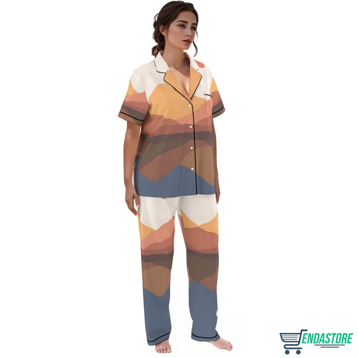 Opposites Attract Satin Pajama Set 3D Sweater - Gift Idea product image 2