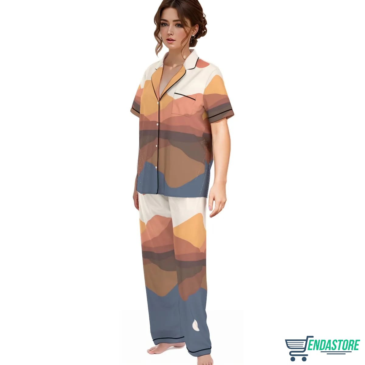 Opposites Attract Satin Pajama Set 3D Sweater - Gift Idea product image 4