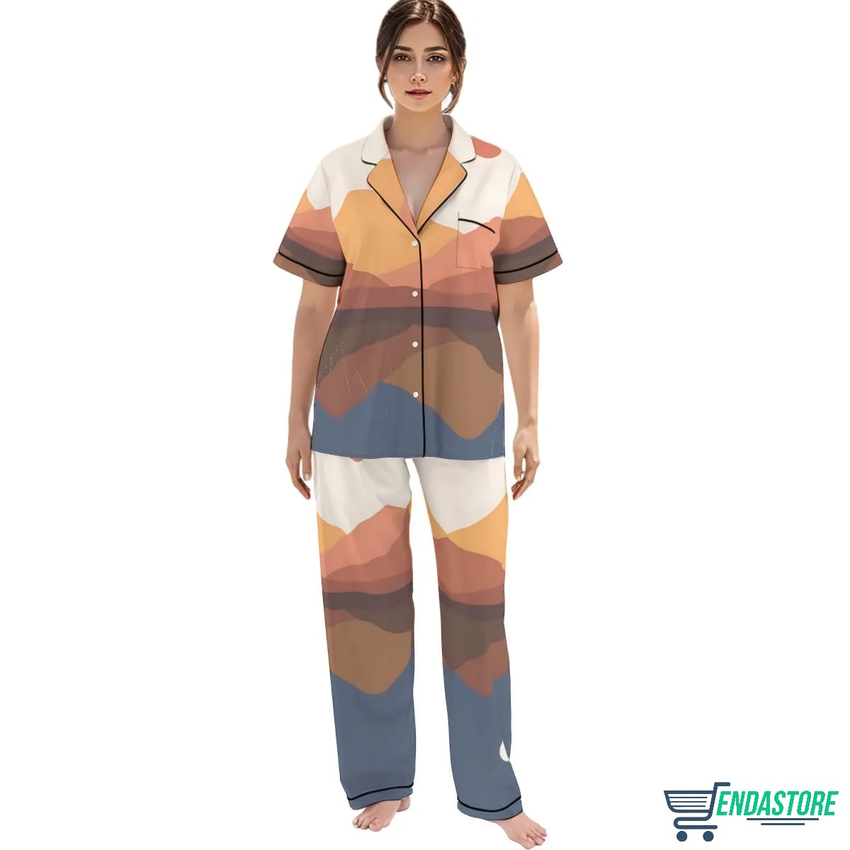 Opposites Attract Satin Pajama Set 3D Sweater - Gift Idea product image