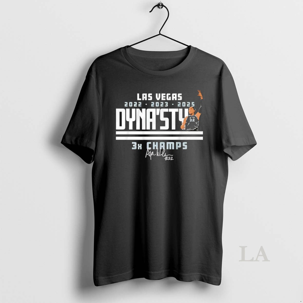 Original Aja Wilson Las Vegas Aces 2022 2023 2025 - Adult & Kids T-Shirts, Sweatshirts & Hoodies apparel design preview 1
