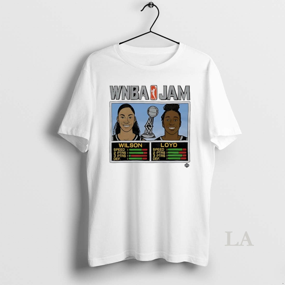 Original Aja Wilson And Jewell Loyd Las Vegas Aces - Adult & Kids T-Shirts, Sweatshirts & Hoodies apparel design preview 1