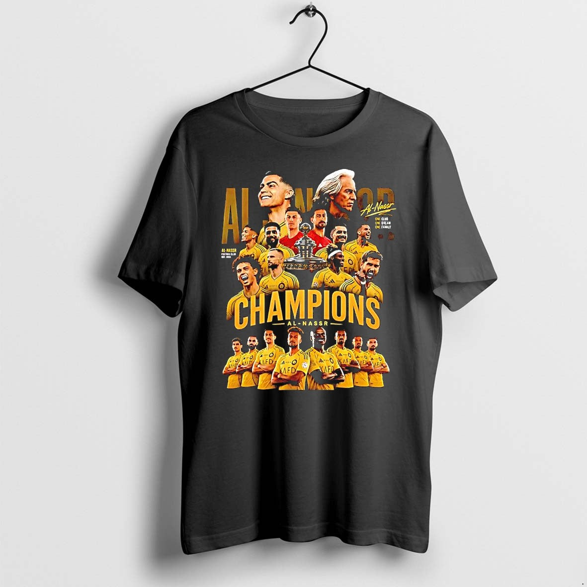 Original Al Nassr Saudi Pro League Champions 2026 - Adult & Kids T-Shirts, Sweatshirts & Hoodies apparel design preview 1