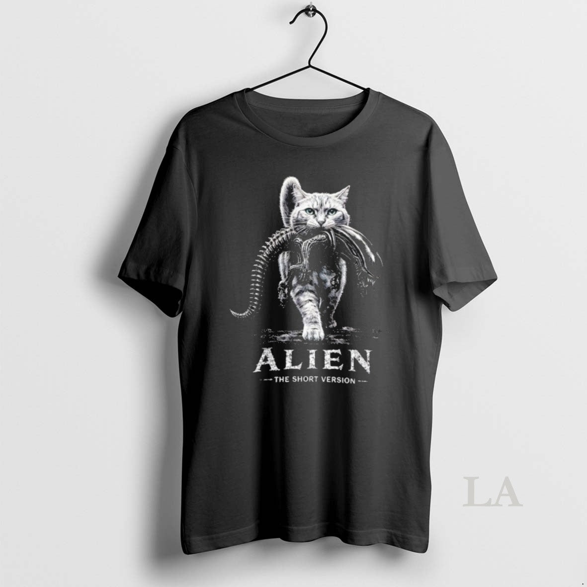 Original Alien The Short Version Cat Sci Fi Horror - Adult & Kids T-Shirts, Sweatshirts & Hoodies apparel design preview 1
