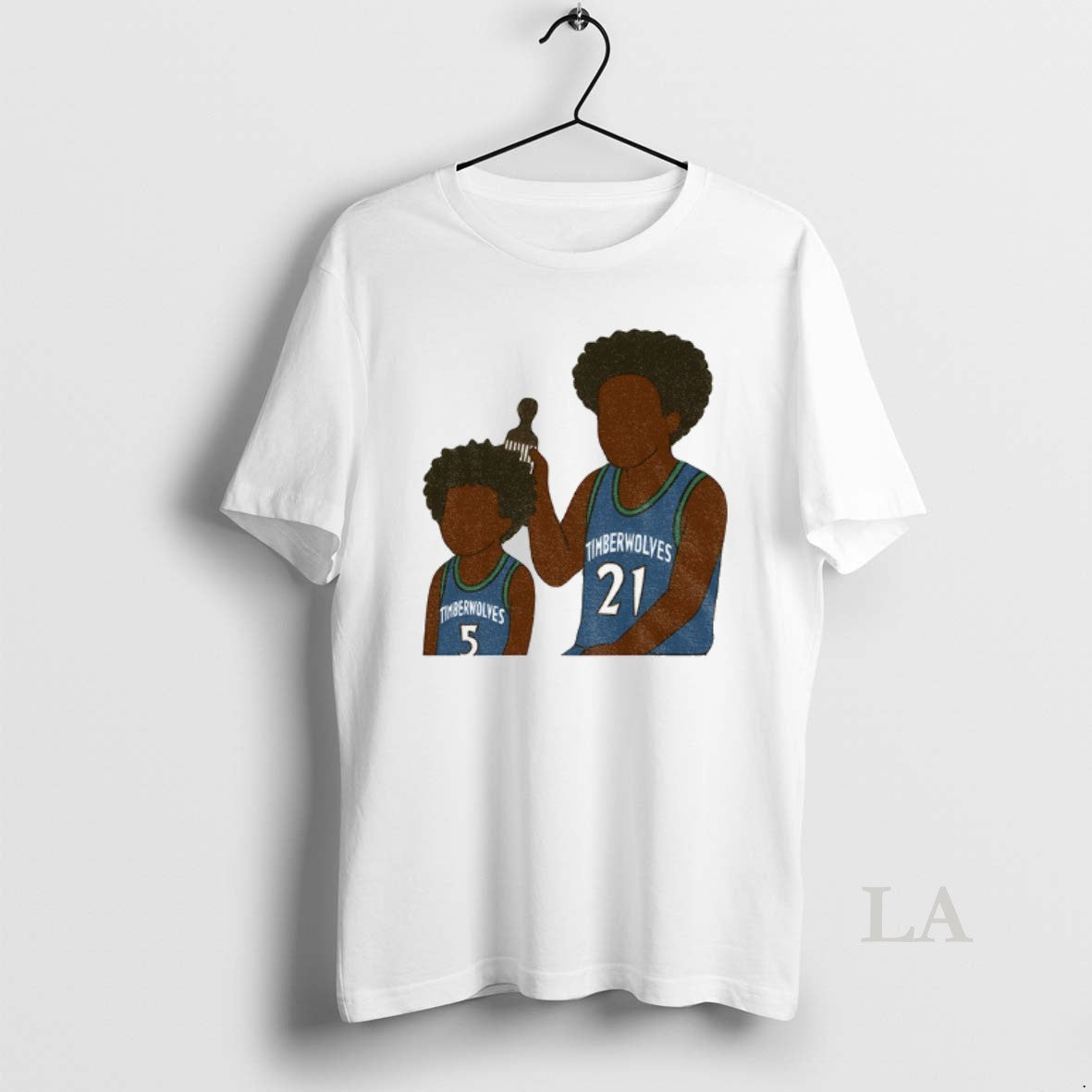 Original Anthony Edwards And Kevin Garnett Cartoon - Adult & Kids T-Shirts, Sweatshirts & Hoodies apparel design preview 1