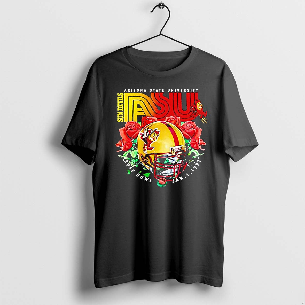 Original Arizona State University Sun Devils Asu Rose - Adult & Kids T-Shirts, Sweatshirts & Hoodies apparel design preview 1