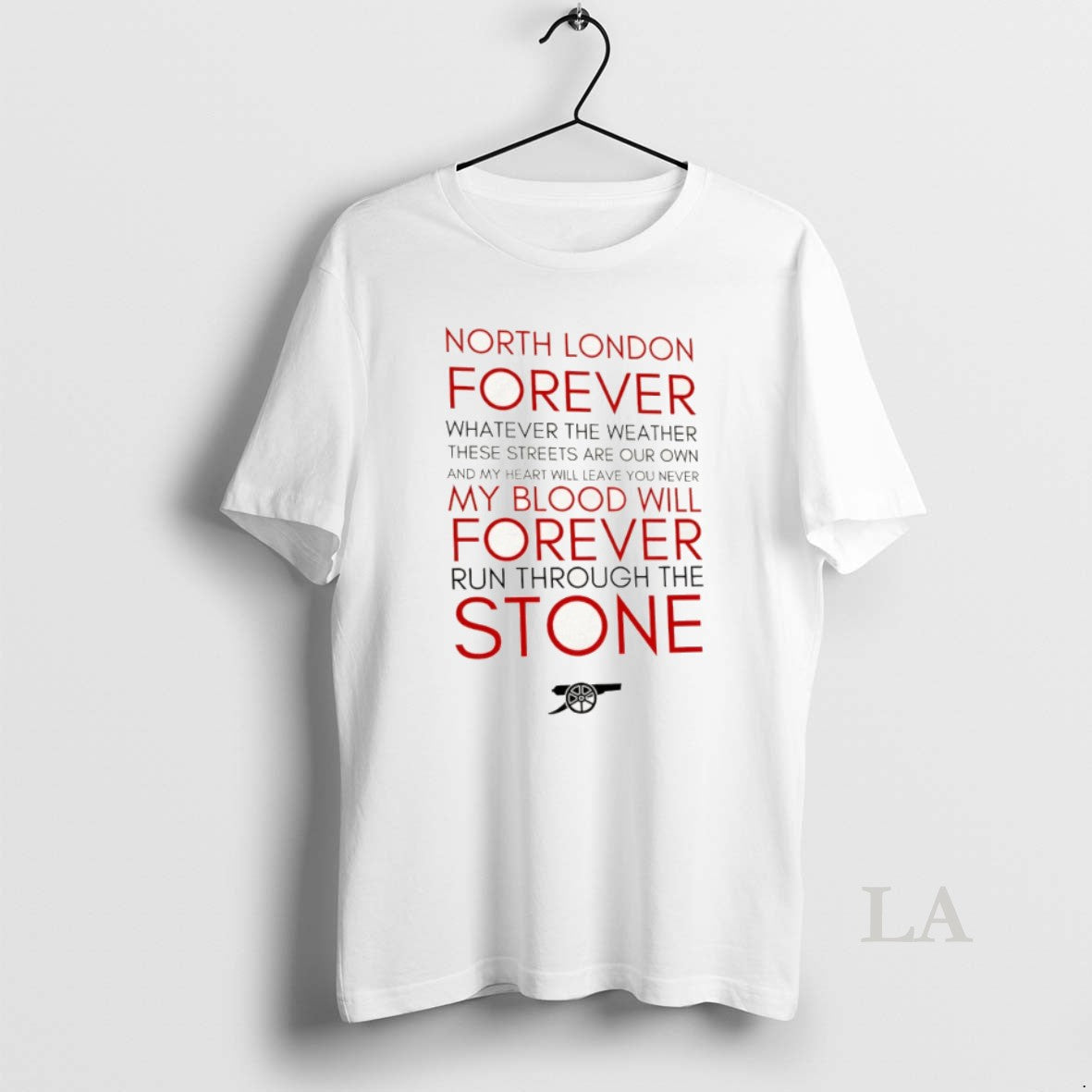 Original Arsenal Fc North London Forever Lyrics - Adult & Kids T-Shirts, Sweatshirts & Hoodies apparel design preview 1