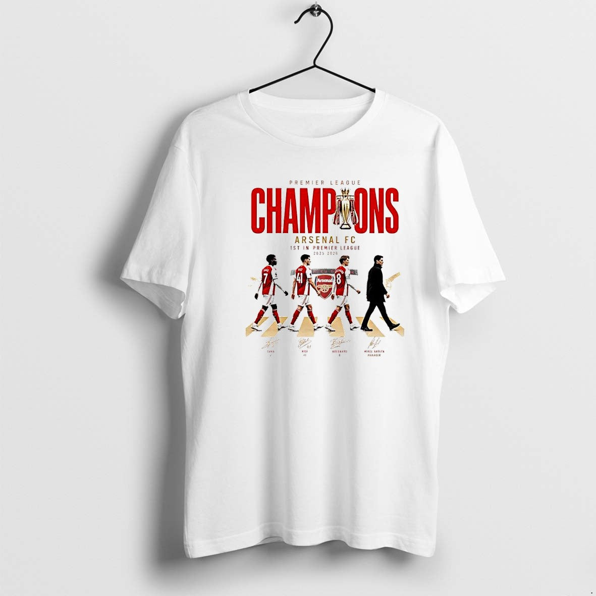Original Arsenal Fc Premier League Champions 2025 - Adult & Kids T-Shirts, Sweatshirts & Hoodies apparel design preview 1