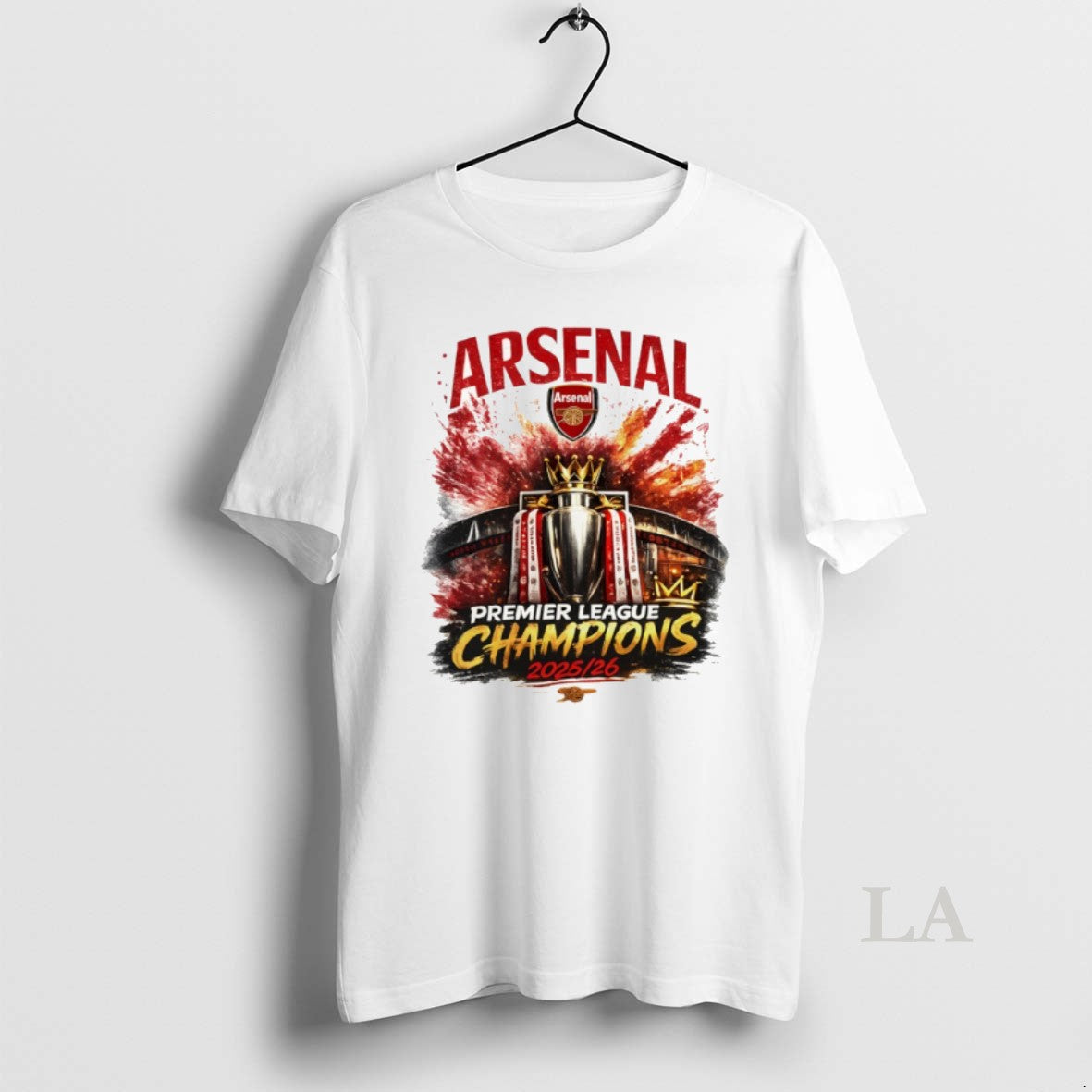 Original Arsenal Premier League Champions 2025 26 - Adult & Kids T-Shirts, Sweatshirts & Hoodies apparel design preview 1