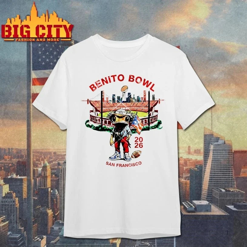 Original Bad Bunny Football Benito Bowl 2026 San - Adult & Kids T-Shirts, Sweatshirts & Hoodies apparel design preview 1