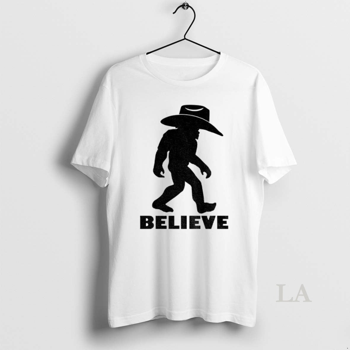 Original Believe Bigfoot Cowboy - Adult & Kids T-Shirts, Sweatshirts & Hoodies apparel design preview 1