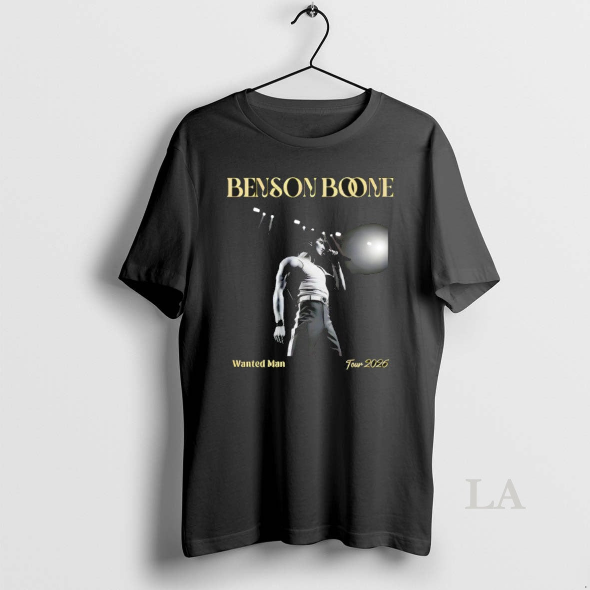 Original Benson Boone Wanted Man Tour 2026 - Adult & Kids T-Shirts, Sweatshirts & Hoodies apparel design preview 1