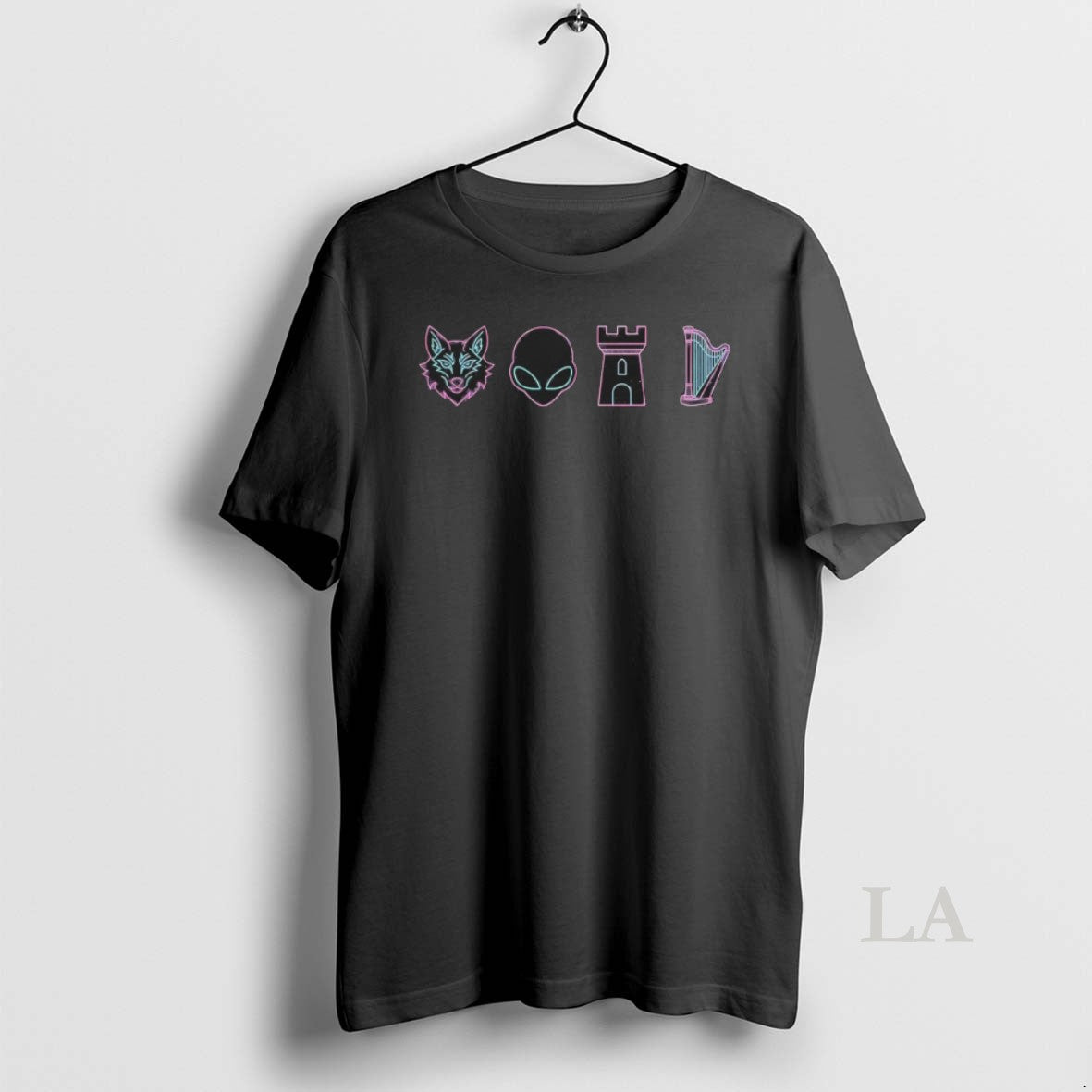 Original Big 4 Icons Alien Castle Engine Harp San - Adult & Kids T-Shirts, Sweatshirts & Hoodies apparel design preview 1