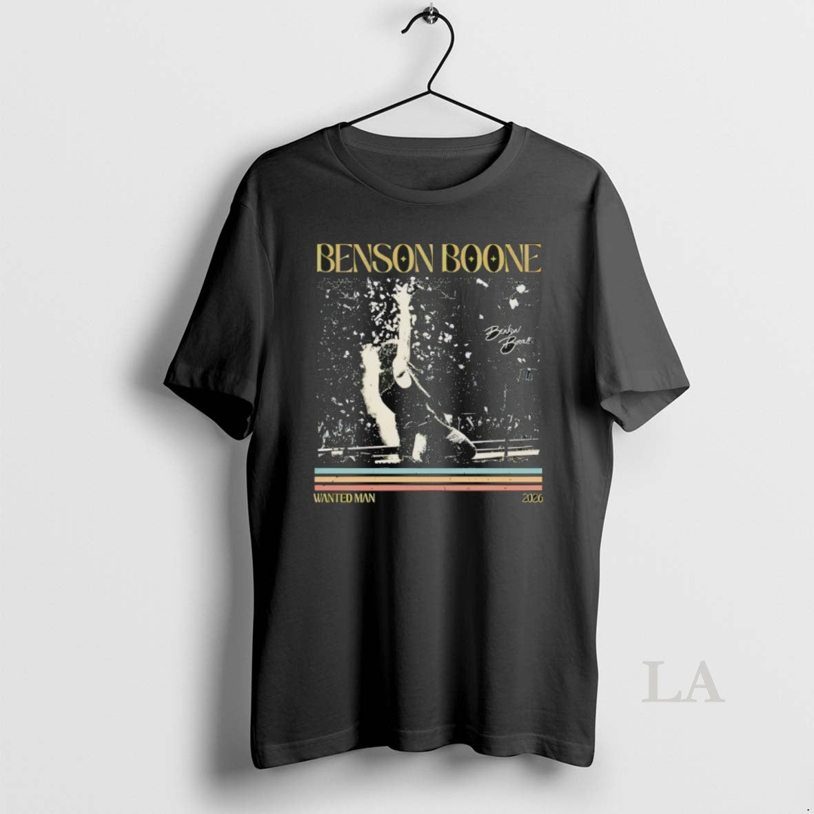 Original Cmda4blu Benson Boone Wanted Man World Tour - Adult & Kids T-Shirts, Sweatshirts & Hoodies apparel design preview 1