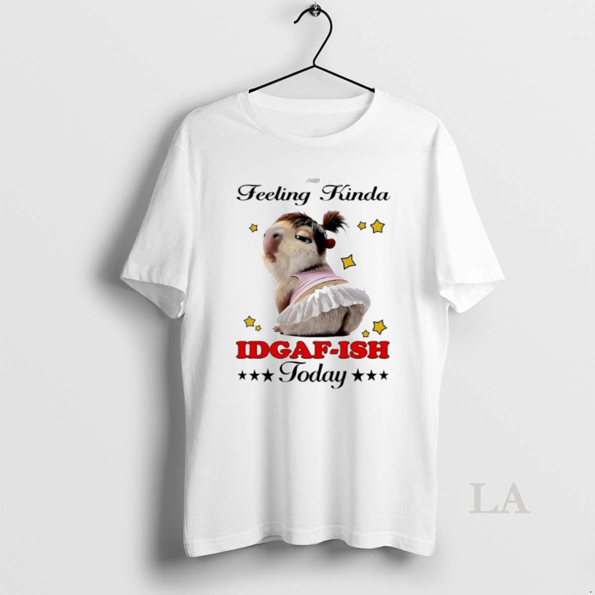 Original Capybara Feeling Kinda Idgaf Ish Today - Adult & Kids T-Shirts, Sweatshirts & Hoodies apparel design preview 1